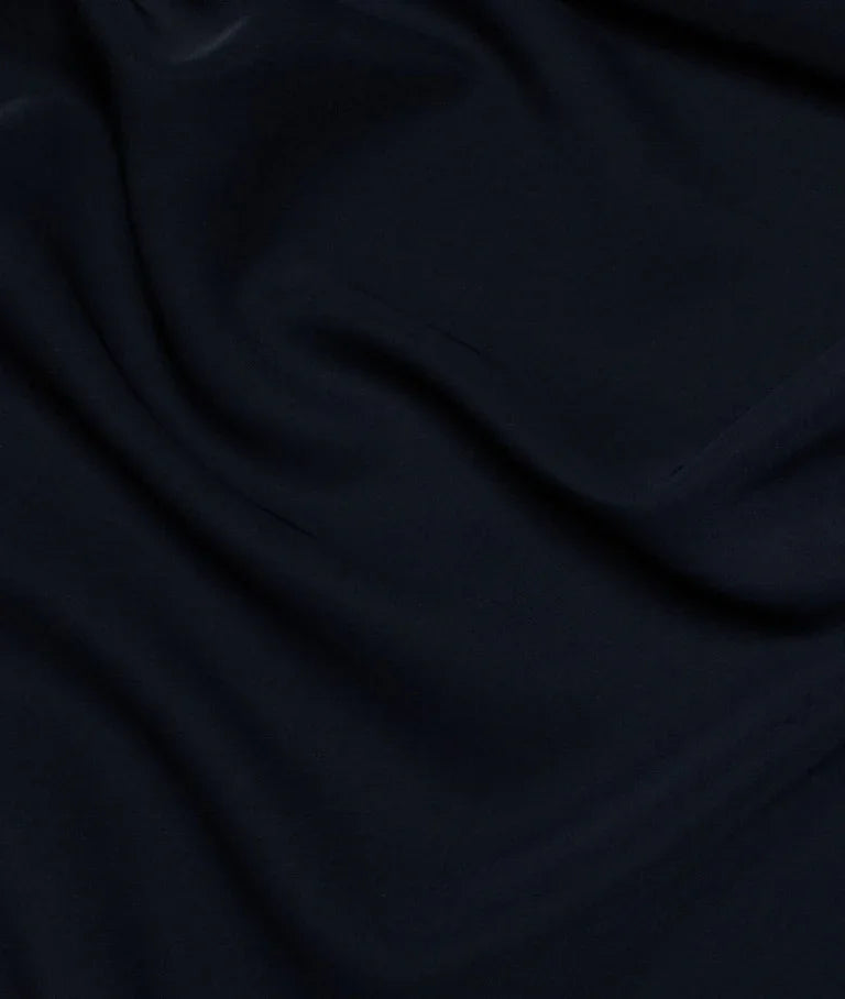 Noir Navy 4 Way Stretchable By D&J Italy (Unstitched Suiting Fabric) - Detailory