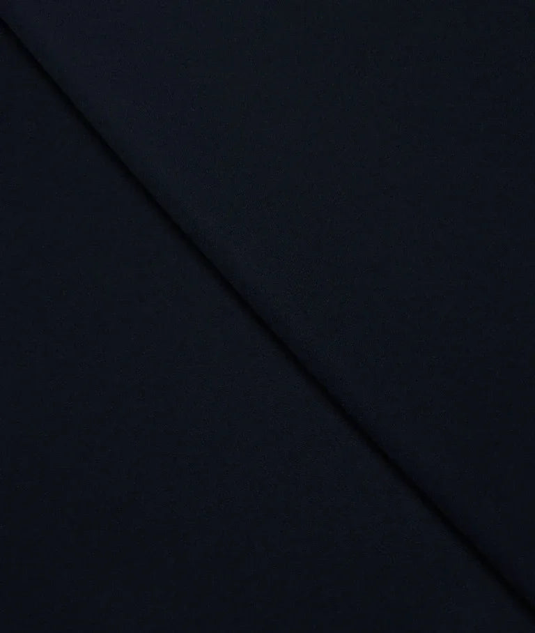 Noir Navy 4 Way Stretchable By D&J Italy (Unstitched Suiting Fabric) - Detailory