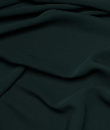 Emerald Noir 4 Way Stretchable By D&J Italy (Unstitched Suiting Fabric) - Detailory