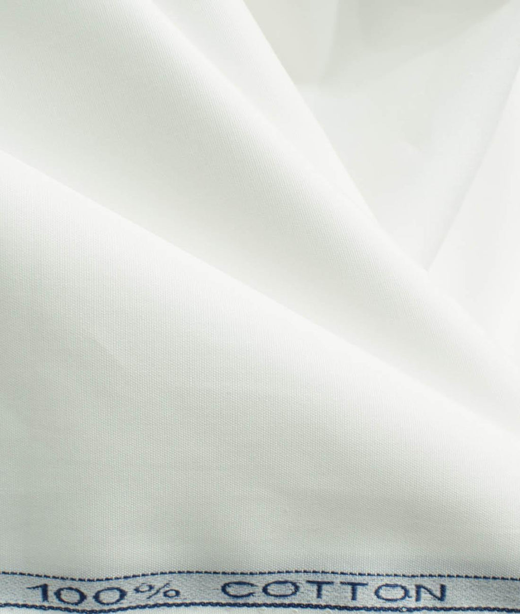 Signature White By Raymond (Unstitched Shirting Fabric) - Detailory
