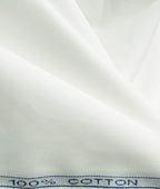Signature White By Raymond (Unstitched Shirting Fabric) - Detailory