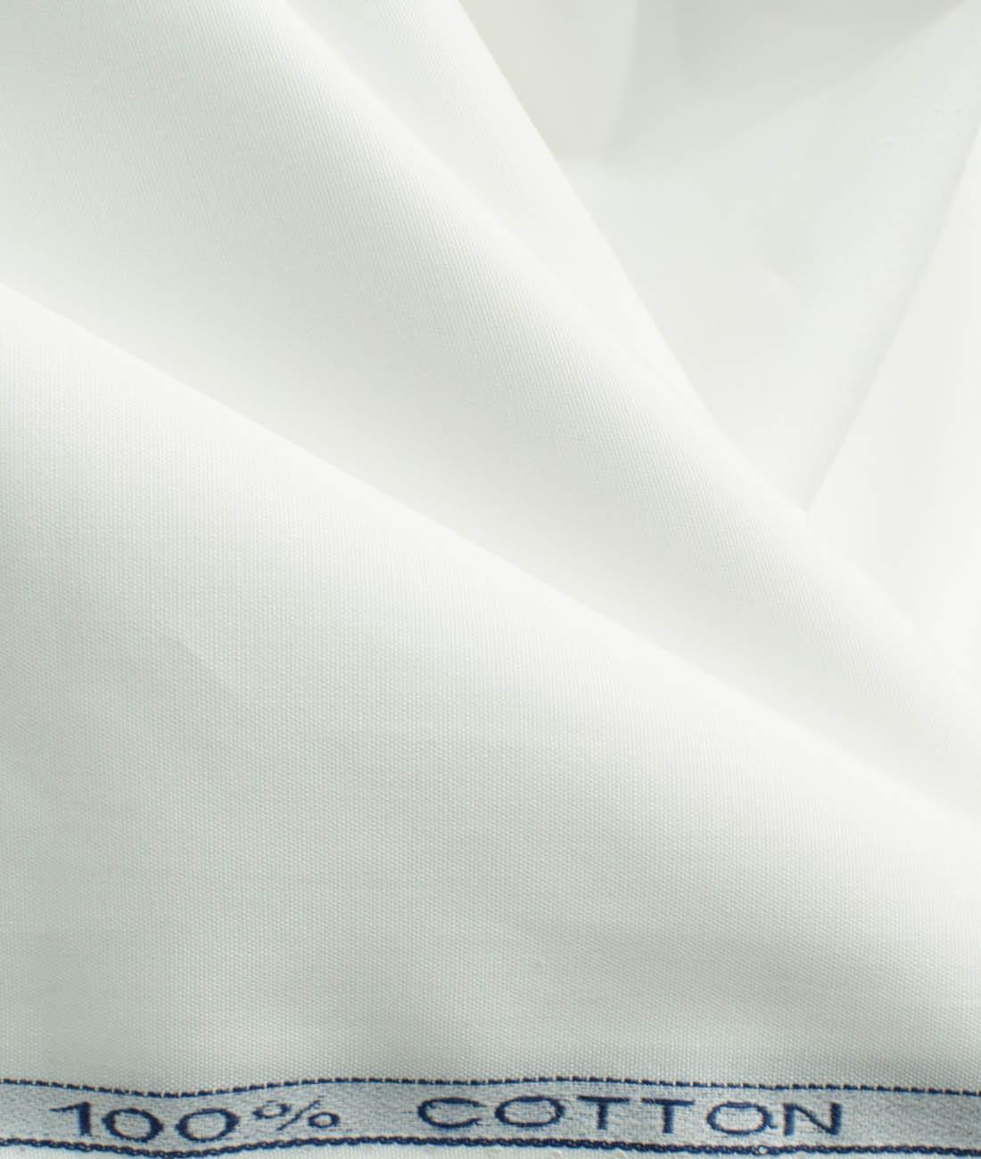 Signature White By Raymond (Unstitched Shirting Fabric) - Detailory