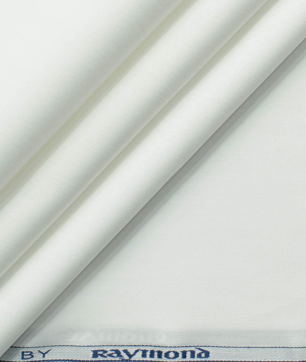 Signature White By Raymond (Unstitched Shirting Fabric) - Detailory