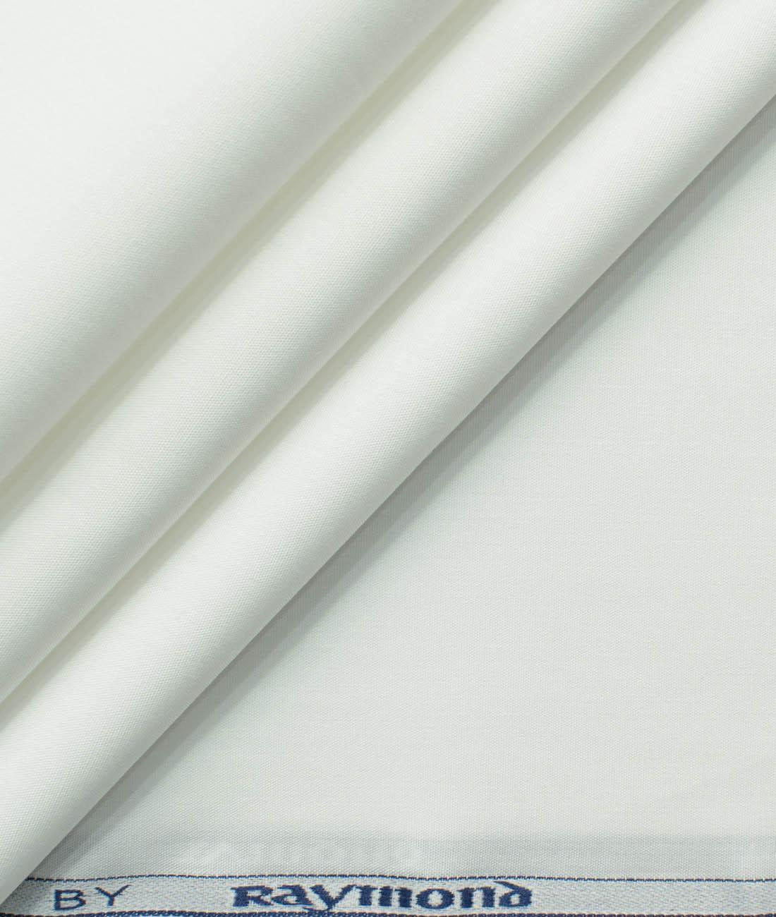 Signature White By Raymond (Unstitched Shirting Fabric) - Detailory