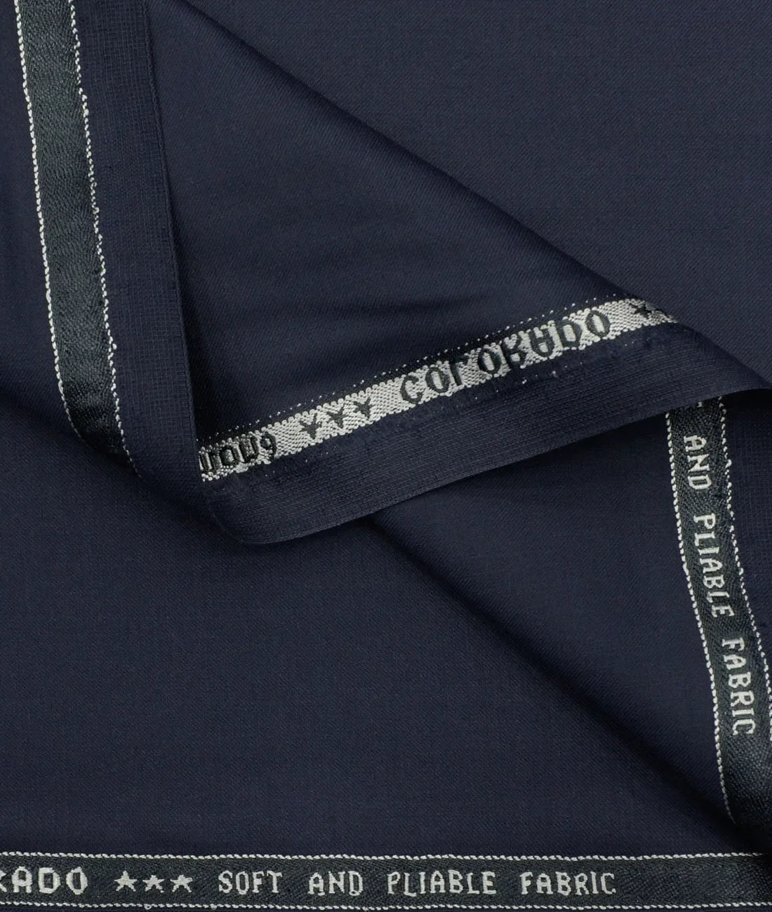 Navy Blue Colorado by Raymond (Unstitched Suiting Fabric) - Detailory