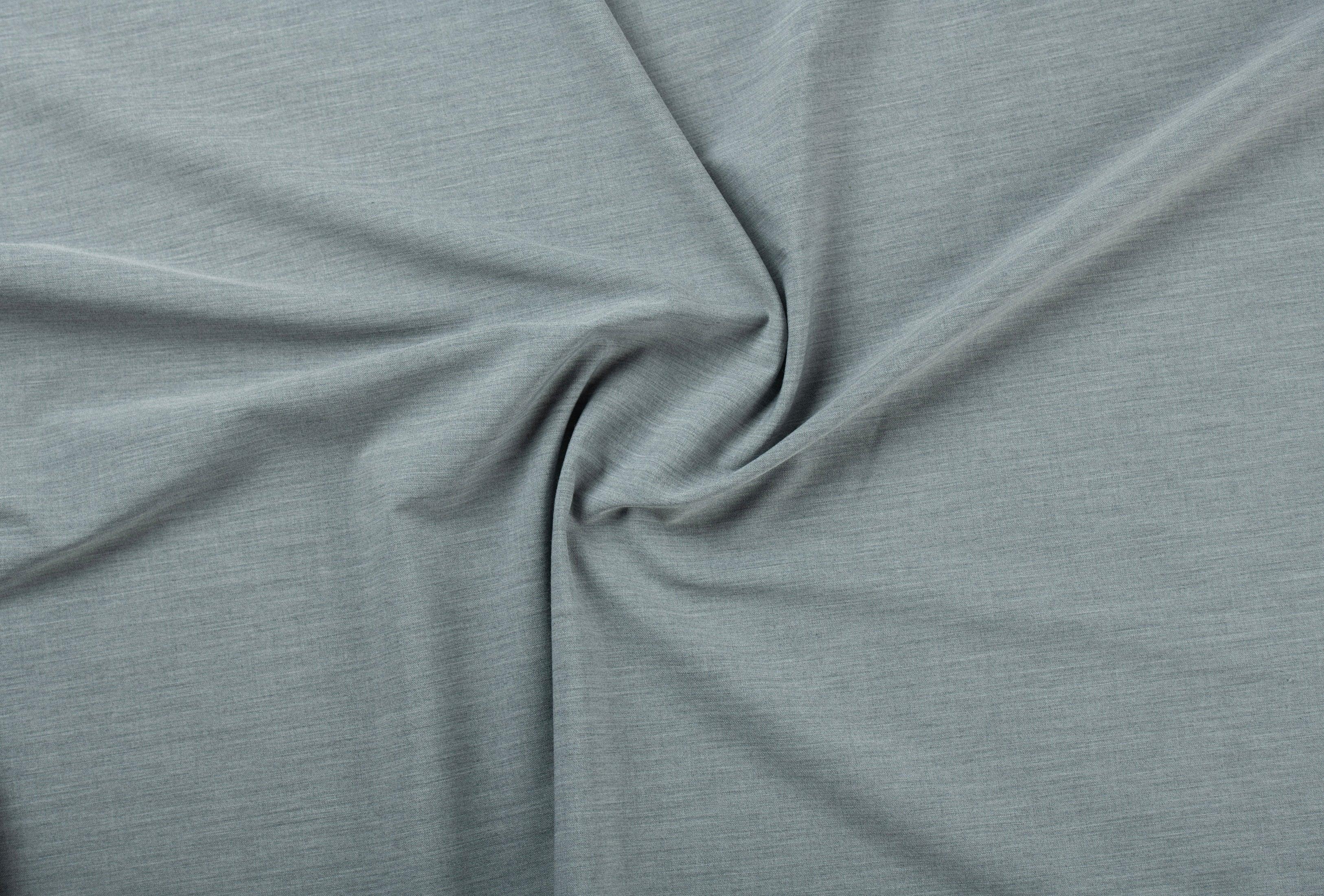 Steel Grey Lycra By D&J Italy (Unstitched Suiting Fabric) - Detailory