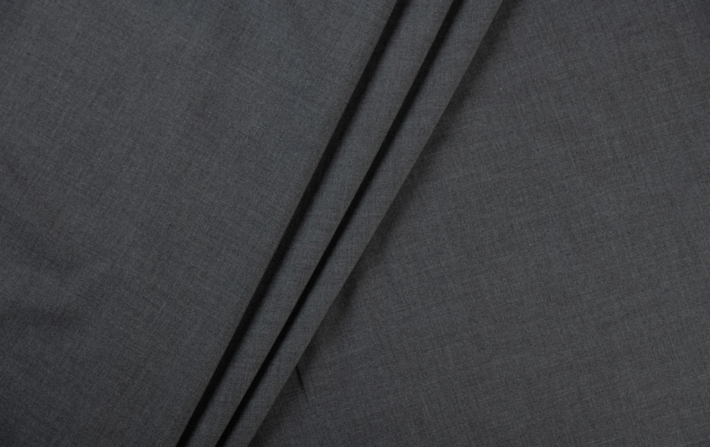 Graphite Grey Lycra By D&J Italy (Unstitched Suiting Fabric) - Detailory