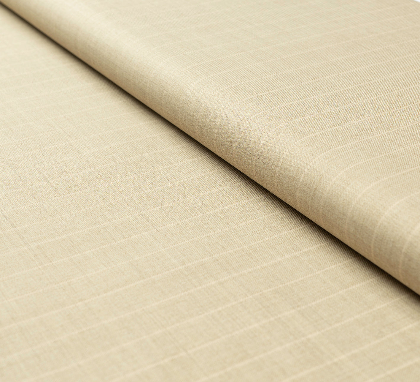 Beige Toscana Pinstripe by Absoluto (Unstitched Suiting Fabric)