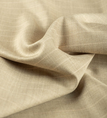 Beige Toscana Pinstripe by Absoluto (Unstitched Suiting Fabric)