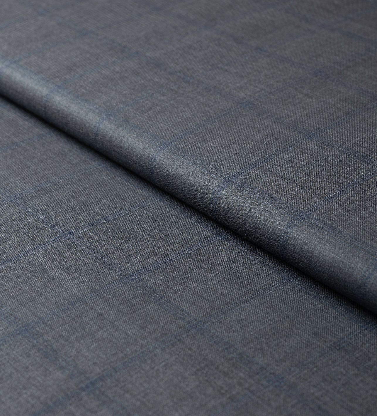 Pietra Grey Check by Vercelli Italy (Unstitched Suiting Fabric)