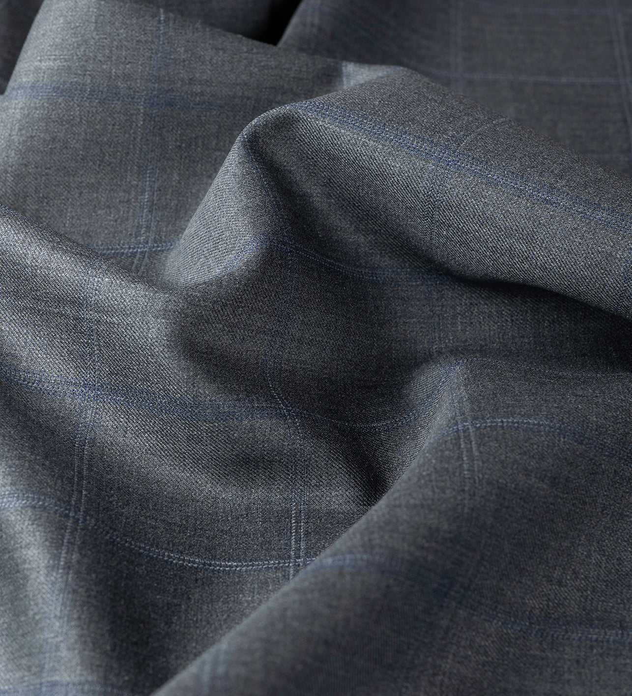 Pietra Grey Check by Vercelli Italy (Unstitched Suiting Fabric)