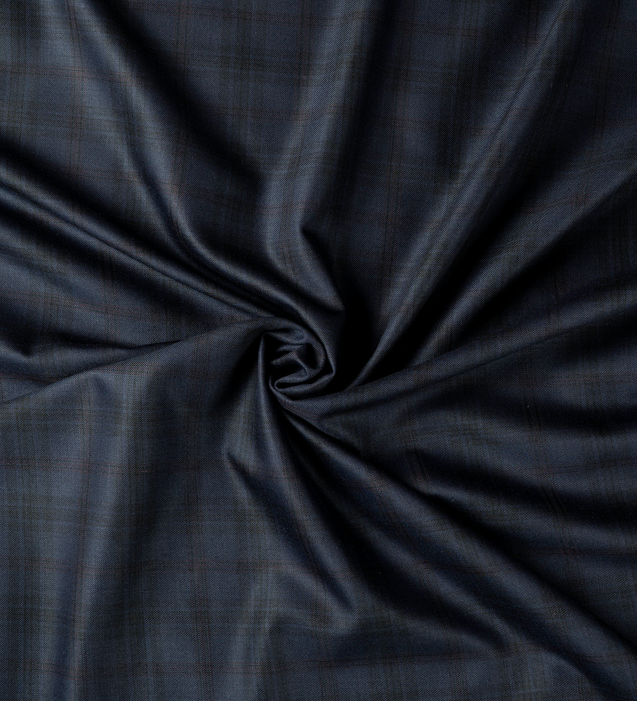 Nightfall Blue Checks by Absoluto (Unstitched Suiting Fabric)