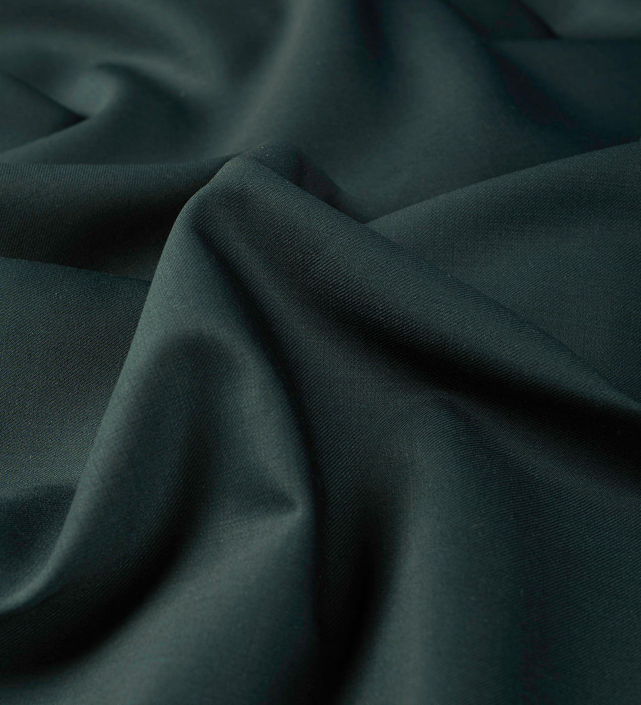 Dark Teal Green by Vercelli Italy (Unstitched Suiting Fabric)