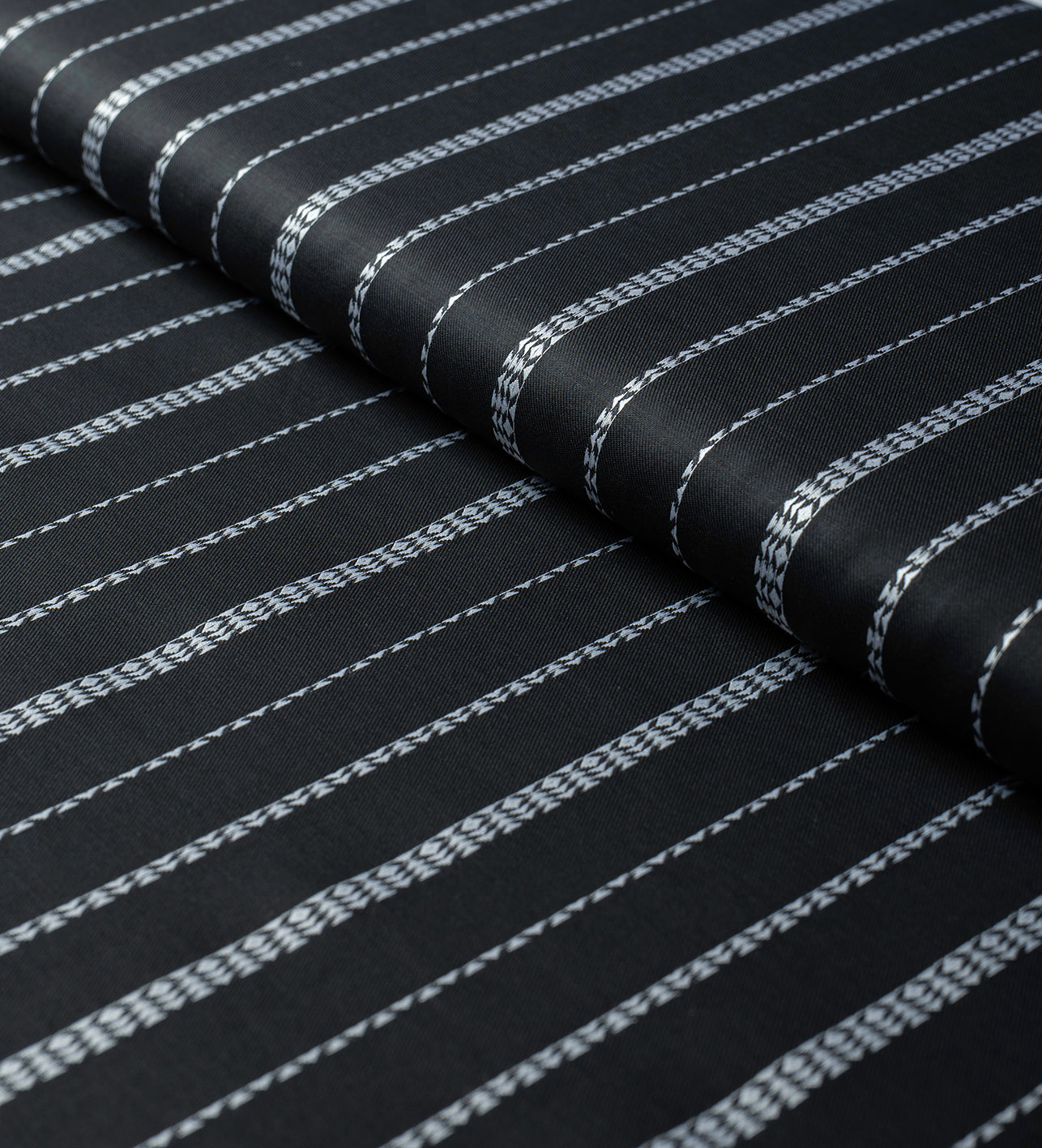Deep Coal Black by Tessitura Monti (Unstitched Shirting Fabric)