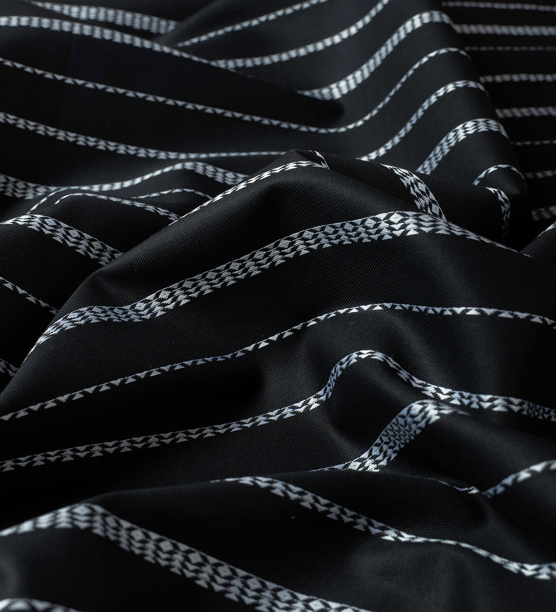 Deep Coal Black by Tessitura Monti (Unstitched Shirting Fabric)