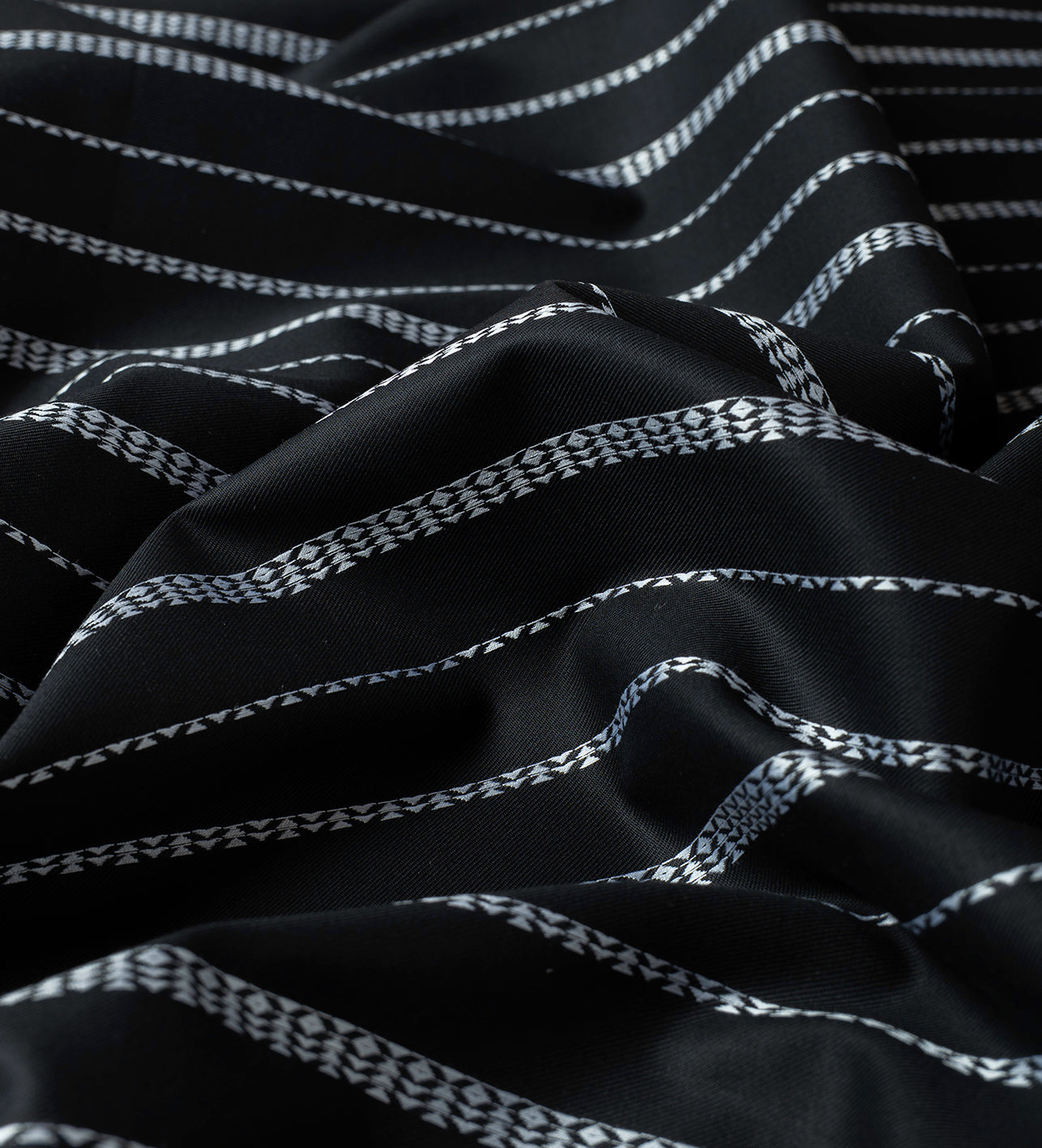 Deep Coal Black by Tessitura Monti (Unstitched Shirting Fabric)