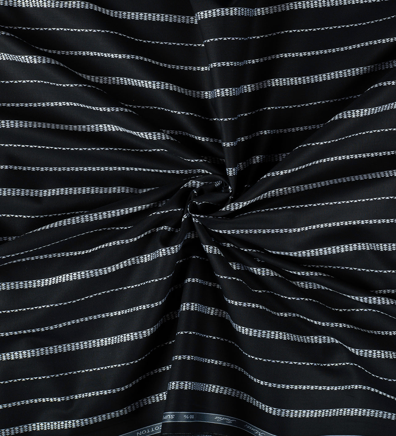 Deep Coal Black by Tessitura Monti (Unstitched Shirting Fabric)