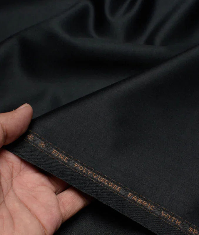 Midnight Sterling by Raymond (Unstitched Suiting Fabric) - Detailory
