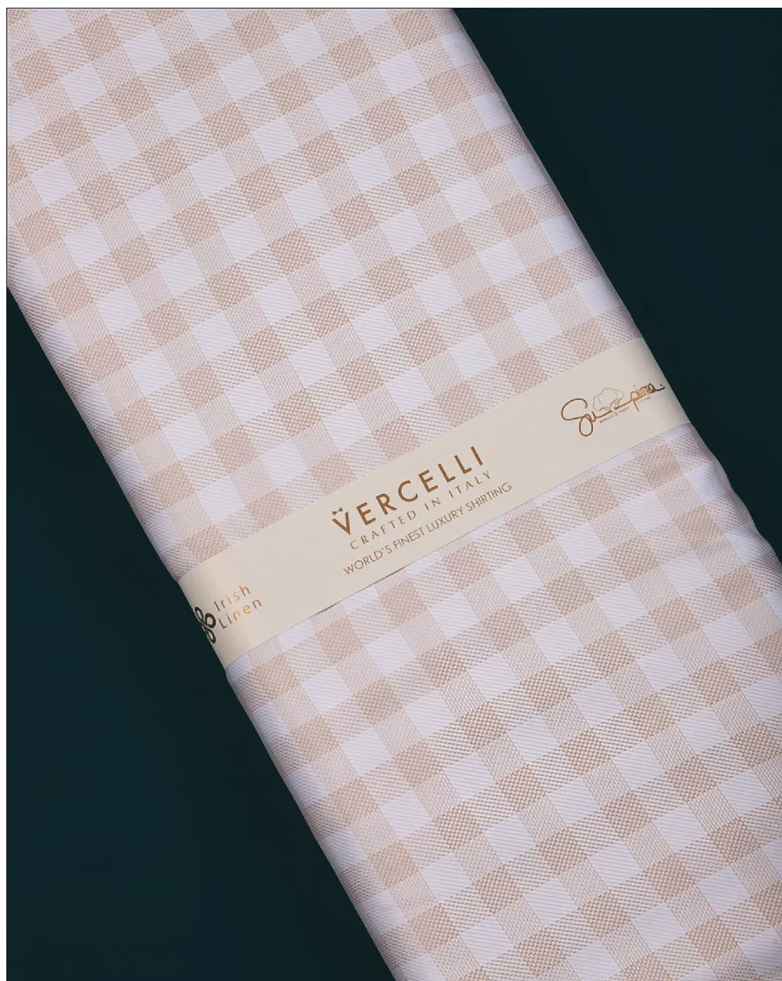 Biscotti Check By Vercelli Italy(Unstitched Shirting Fabric) - Detailory
