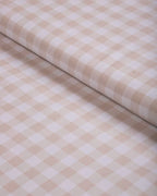 Biscotti Check By Vercelli Italy(Unstitched Shirting Fabric) - Detailory