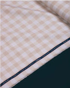 Biscotti Check By Vercelli Italy(Unstitched Shirting Fabric) - Detailory