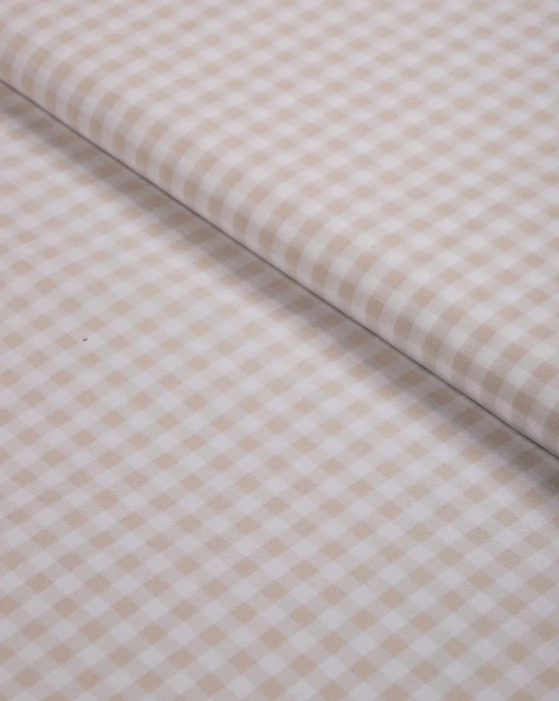 Sandstone Grid by Vercelli Italy (Unstitched Shirting Fabric) - Detailory