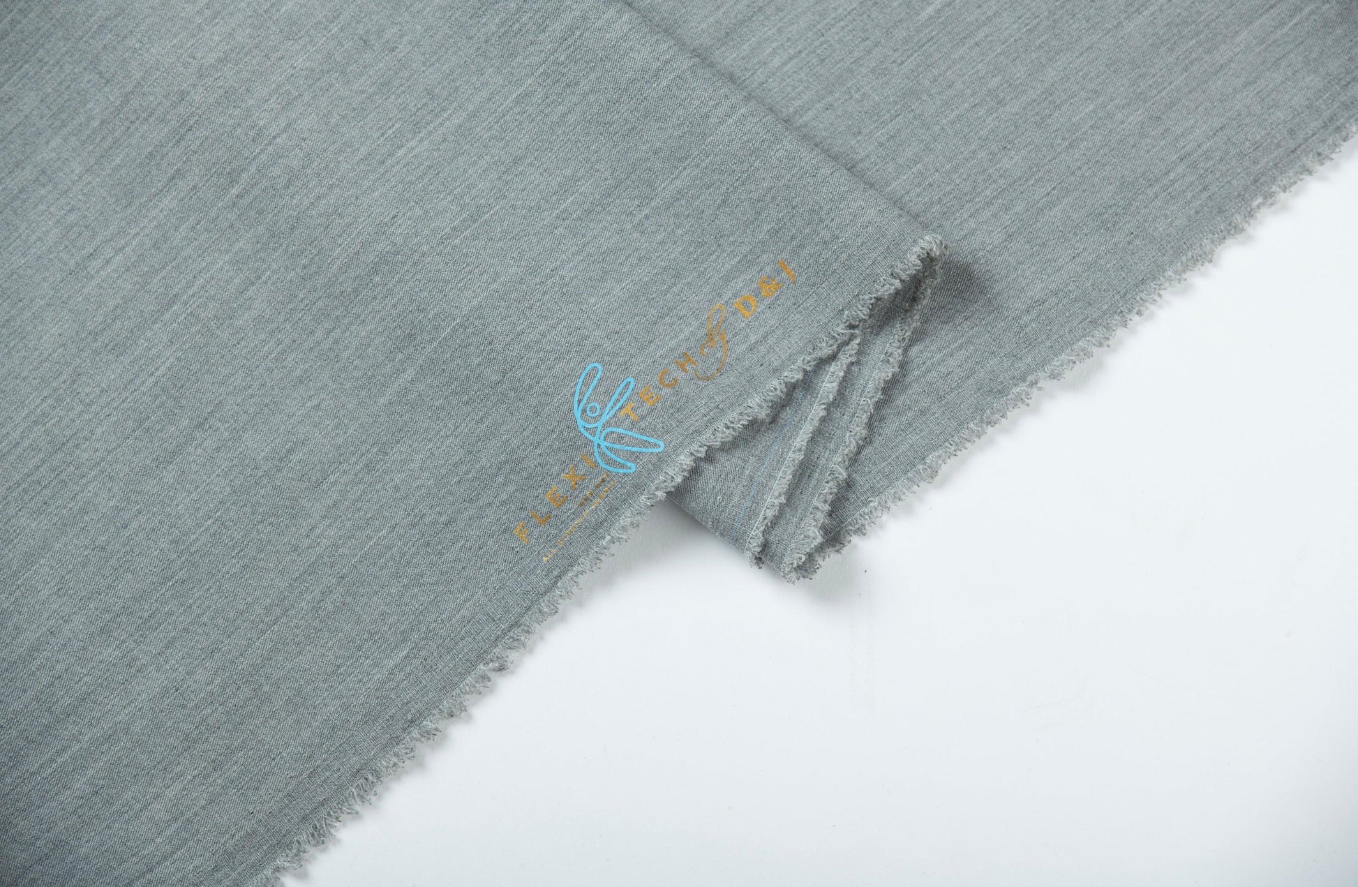 Steel Grey Lycra By D&J Italy (Unstitched Suiting Fabric) - Detailory